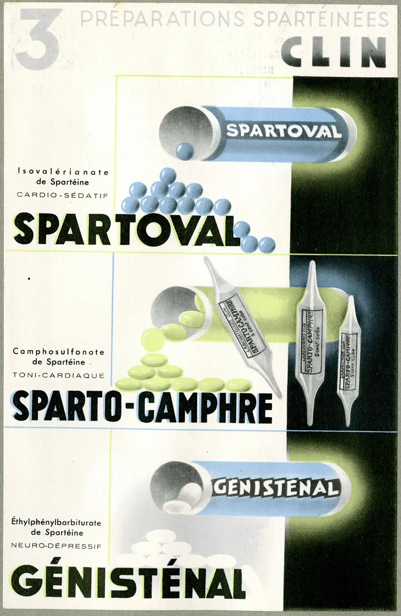 3 Preparations Sparteinees Wall Art by Laboratoires Clin, Comar &amp; Cie - High-Resolution Digital Print