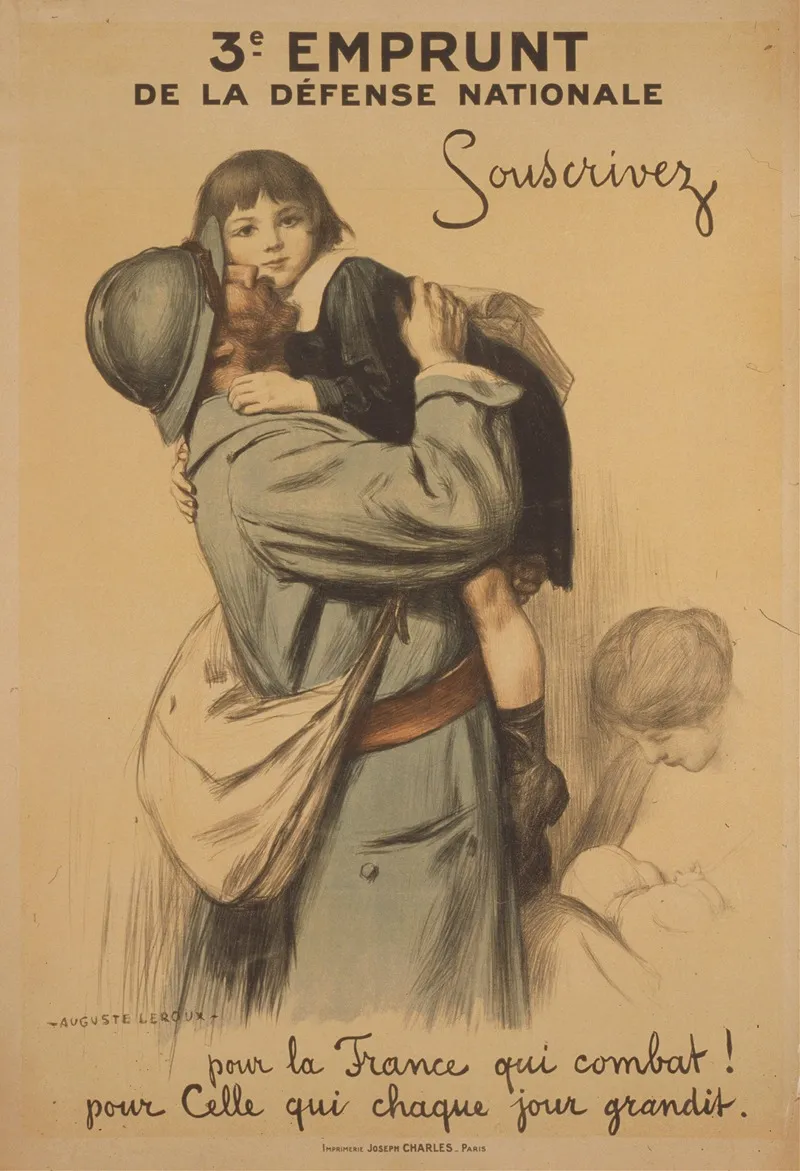 3e Emprunt De La Defense Nationale Wall Art by Auguste Leroux - High-Resolution Digital Print