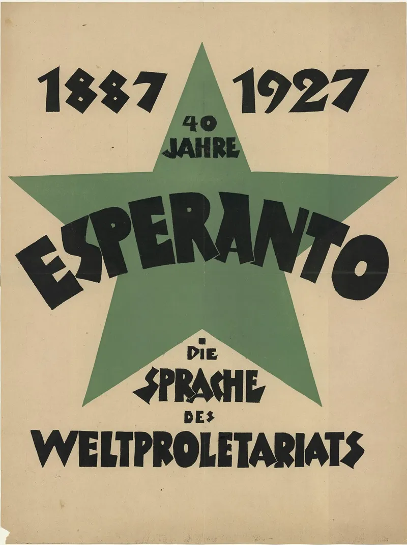 40 Jahre Esperanto 1887 1927 Die Sprache Des Weltproletariats