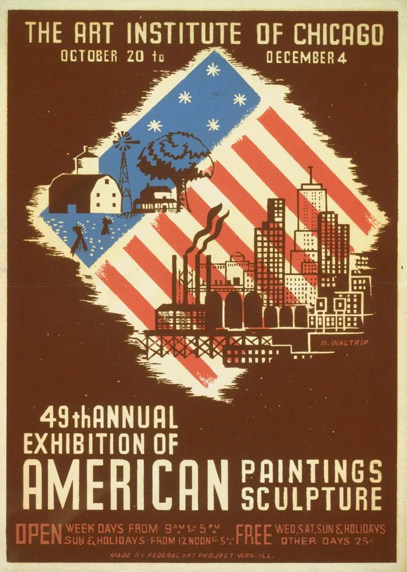 49th Annual Exhibition Of American Paintings Sculpture Wall Art by Mildred Waltrip - High-Resolution Digital Print