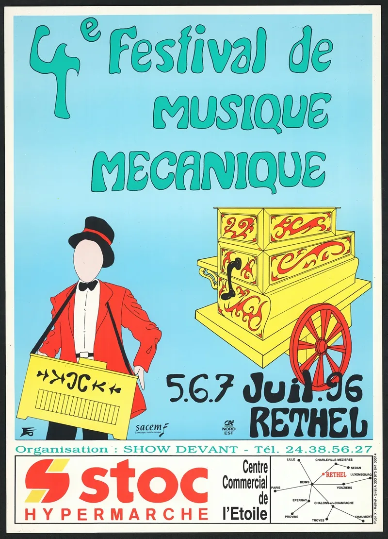 4e Festival De Musique Mecanique Wall Art by Publix - High-Resolution Digital Print