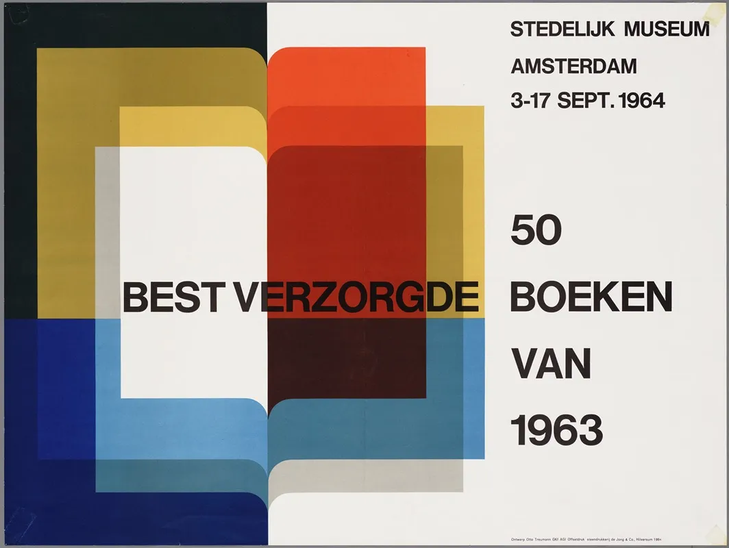 50 Best Verzorgde Boeken Van 1963 Wall Art by Otto Treumann - High-Resolution Digital Print