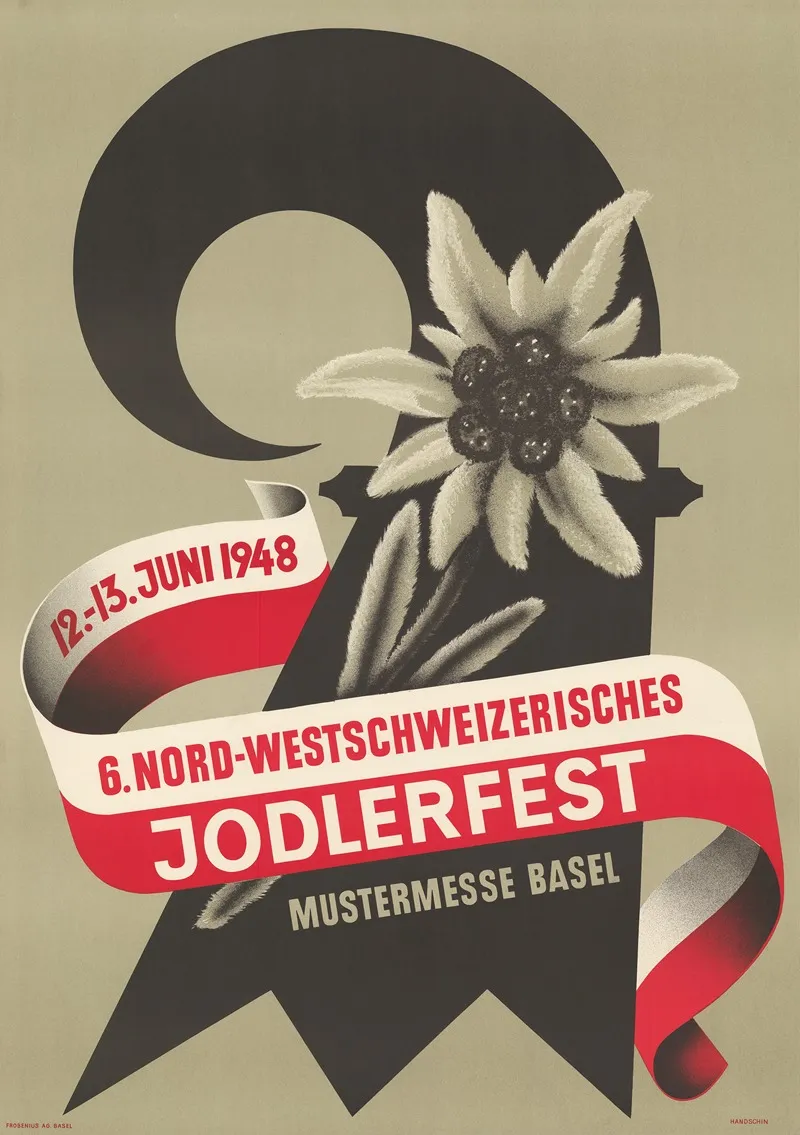 6 Nord Westschweizerisches Jodlerfest Mustermesse Basel Wall Art by Johannes Handschin - High-Resolution Digital Print