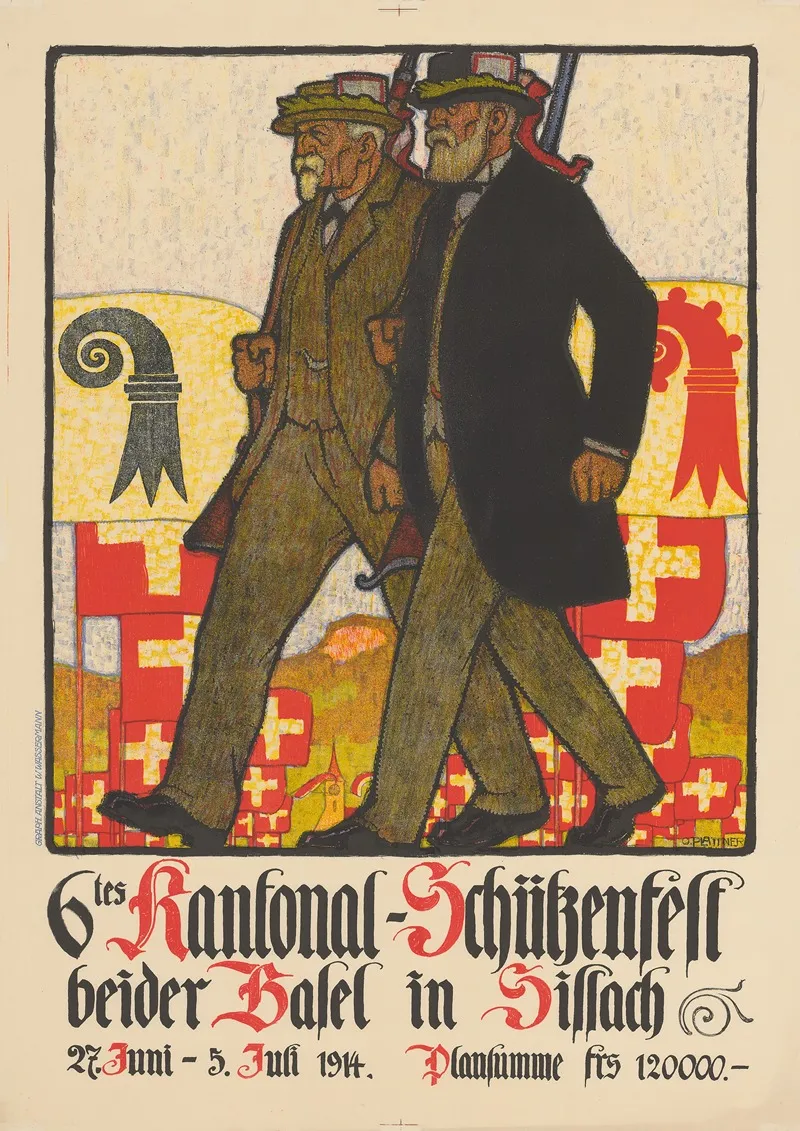 6tes Kantonal Schutzenfest Beider Basel In Sissach Wall Art by Otto Plattner - High-Resolution Digital Print