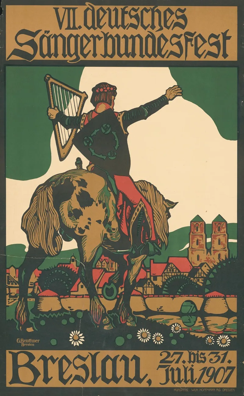 7 Deutsches Sanger Bundesfest Breslau 1907 Wall Art by Gerhard Beuthner - High-Resolution Digital Print