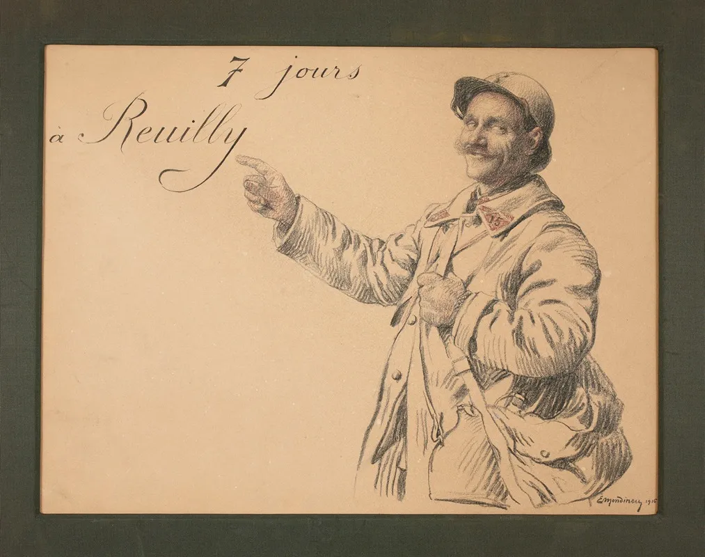7 Jours A Reuilly Title Page Wall Art by Etienne Mondineu - High-Resolution Digital Print