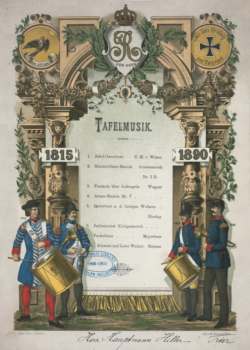 75th Anniversary Dinner Held By Regiments Von Horn 2 Wall Art by Anonymous - High-Resolution Digital Print