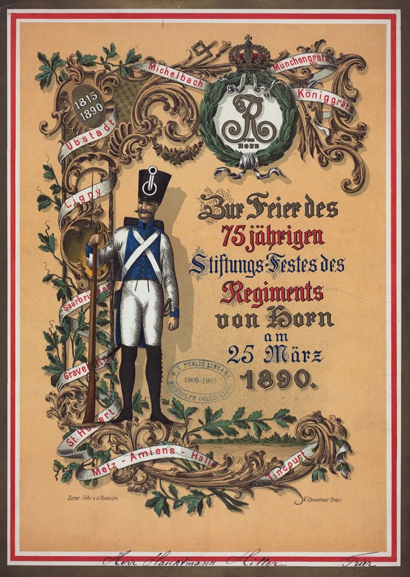 75th Anniversary Dinner Held By Regiments Von Horn 3 Wall Art by Anonymous - High-Resolution Digital Print