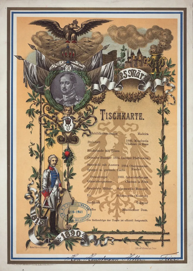 75th Anniversary Dinner Held By Regiments Von Horn Wall Art by Anonymous - High-Resolution Digital Print