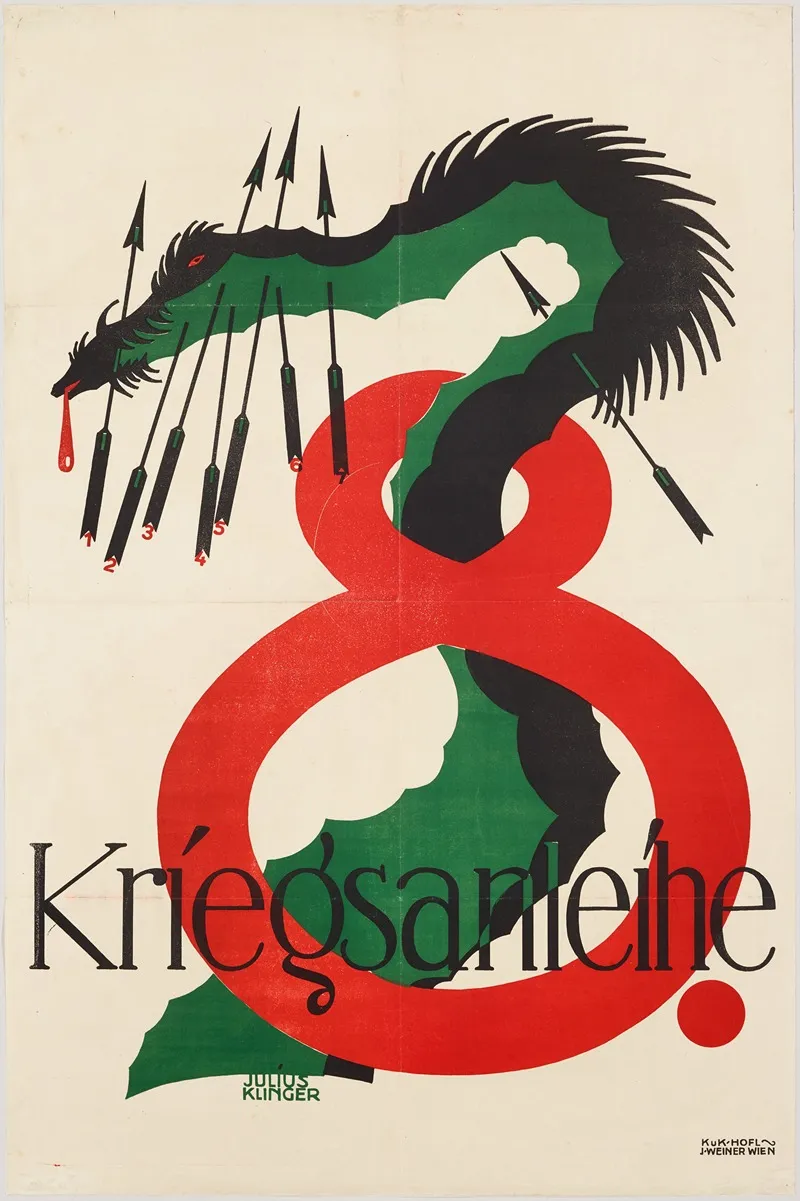 8 Kriegsanleihe The 8th War Loan Wall Art by Julius Klinger - High-Resolution Digital Print
