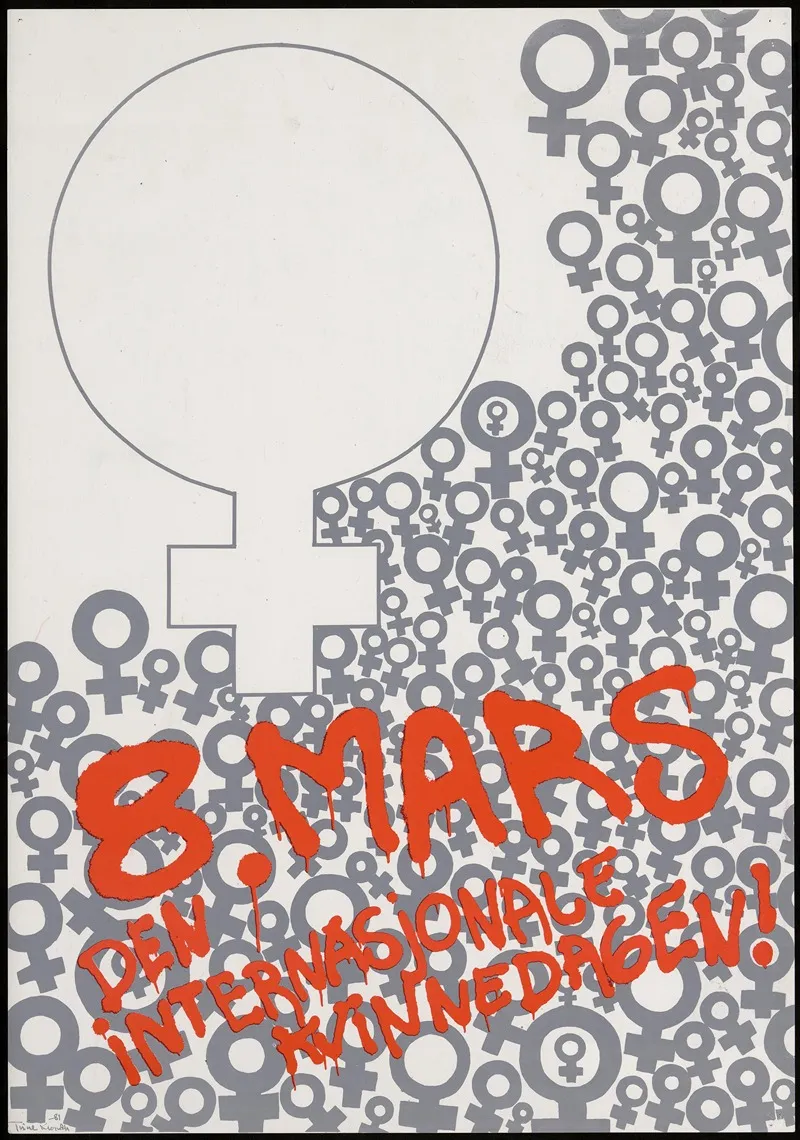 8 Mars Den Internasjonale Kvinnedagen Wall Art by Kvinnefronten (The Women's Front) - High-Resolution Digital Print