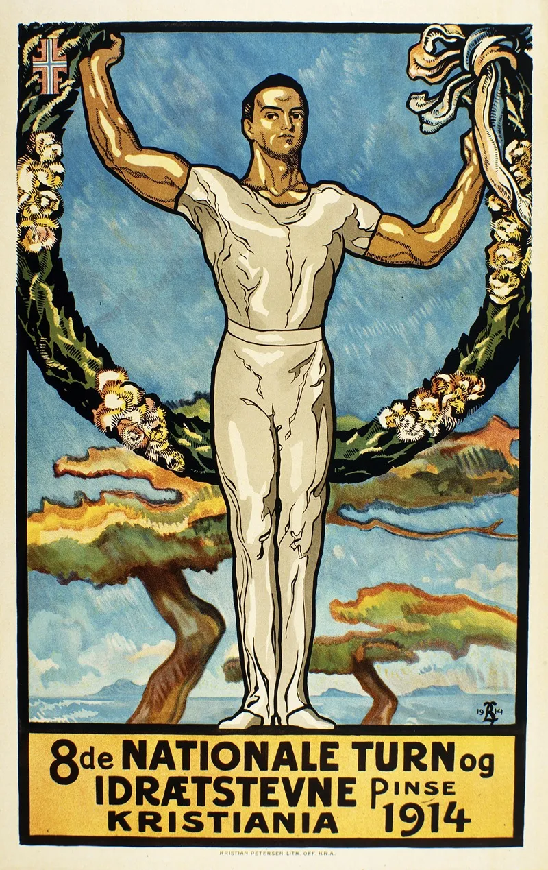 8de Nationale Turn Og Idraetstevne Kristiania Pinse 1914 Wall Art by Anonymous - High-Resolution Digital Print