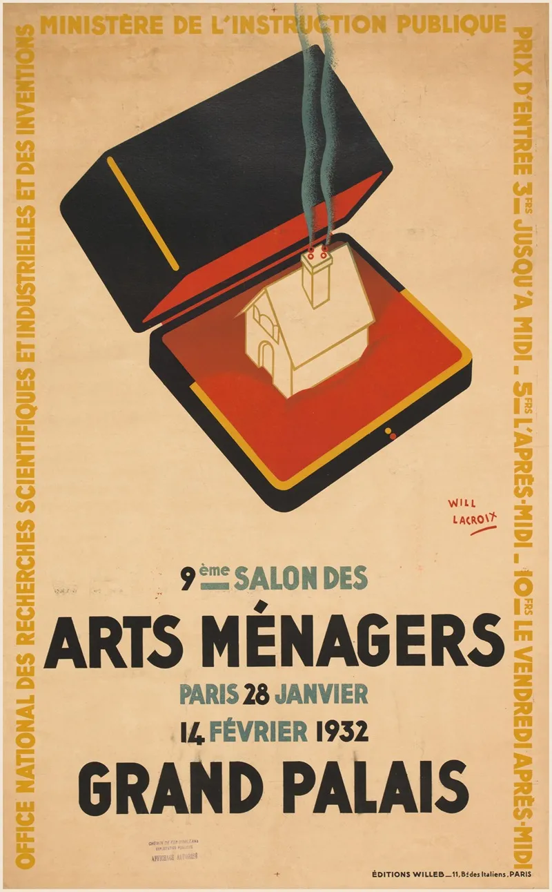 9eme Salon Des Arts Menagers Grand Palais Wall Art by Will Lacroix - High-Resolution Digital Print