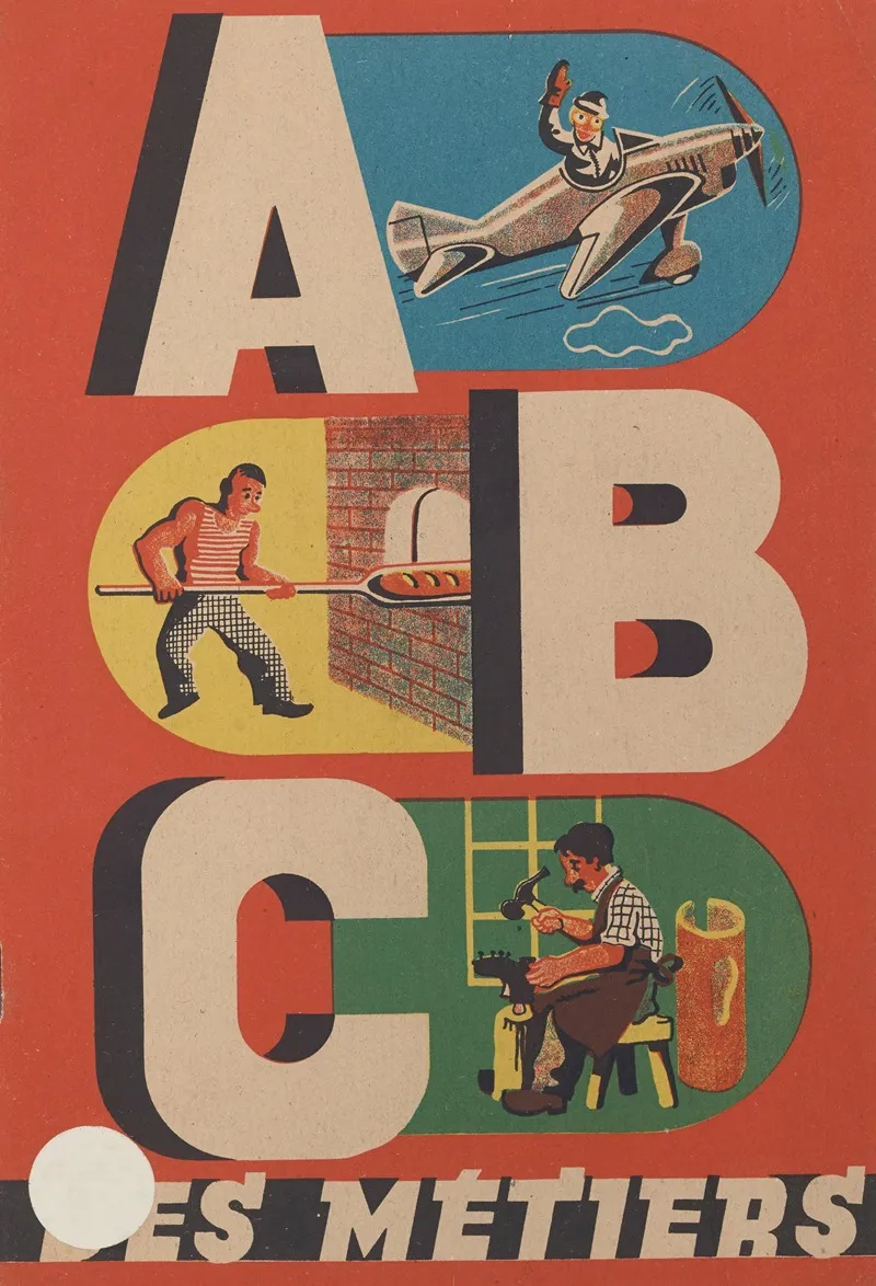 A B C Des Metiers Pl 01 Wall Art by Agence Gutenberg - High-Resolution Digital Print