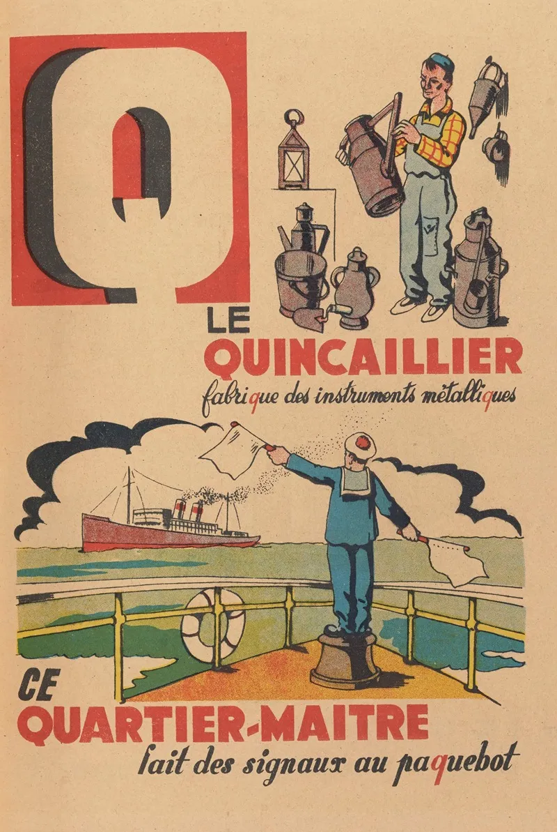 A B C Des Metiers Pl 18 Wall Art by Agence Gutenberg - High-Resolution Digital Print