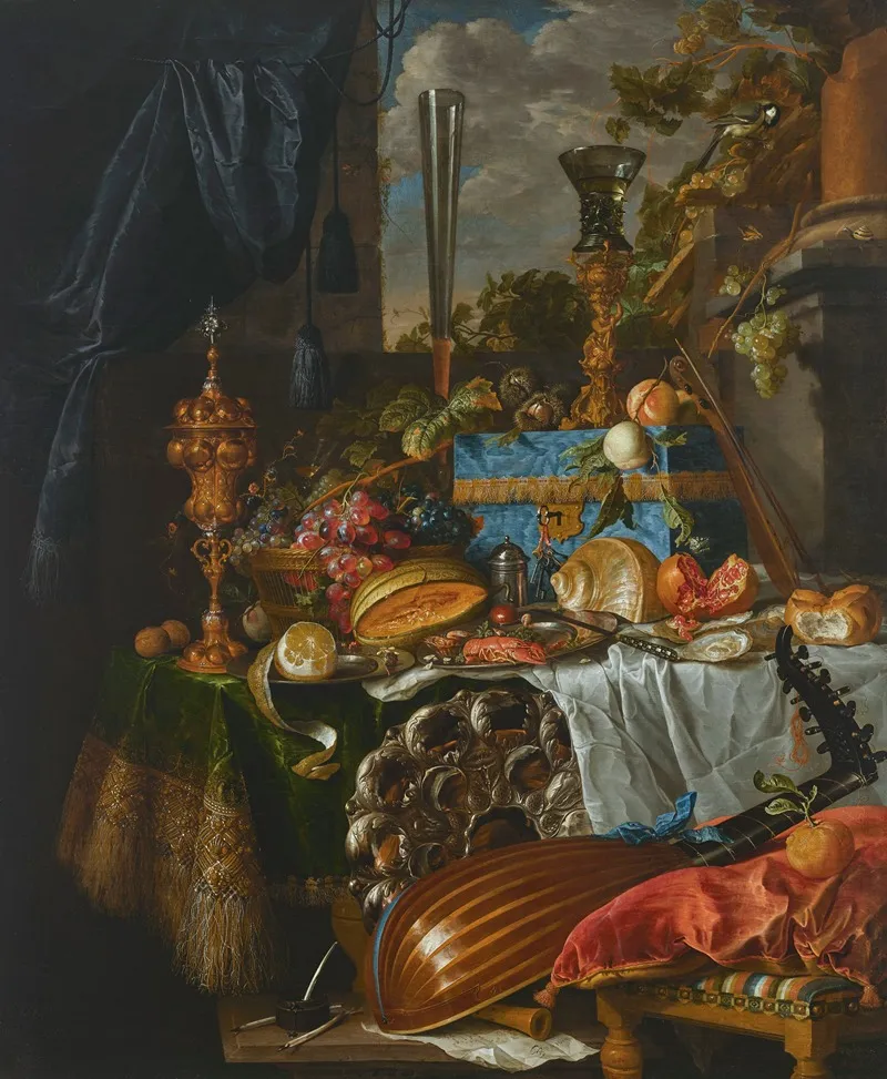 A Banquet Still Life 2 Wall Art by Jan Davidsz de Heem - High-Resolution Digital Print