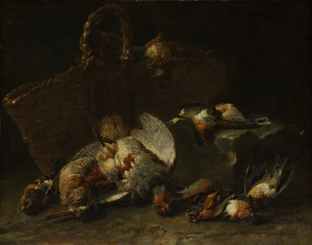 A Basket And Birds Wall Art by Jan Fyt - High-Resolution Digital Print
