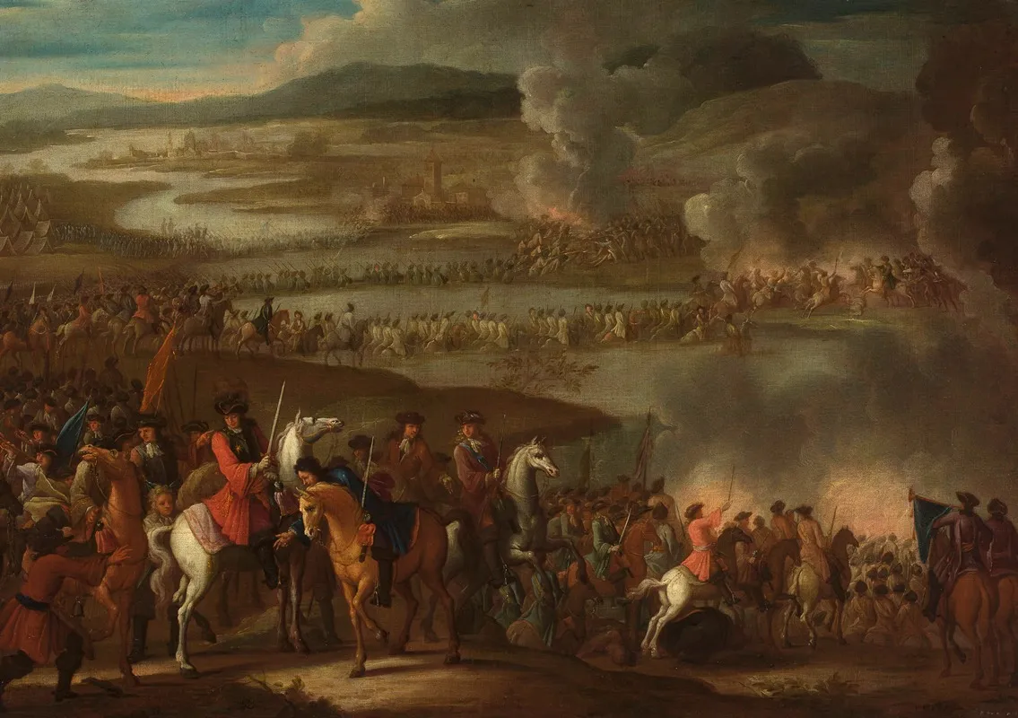 A Battle Scene 12 Wall Art by Jan Peter van Bredael II - High-Resolution Digital Print