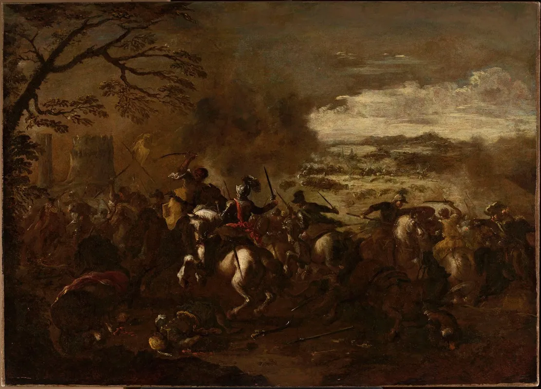 A Battle Scene 8 Wall Art by Francesco Simonini - High-Resolution Digital Print