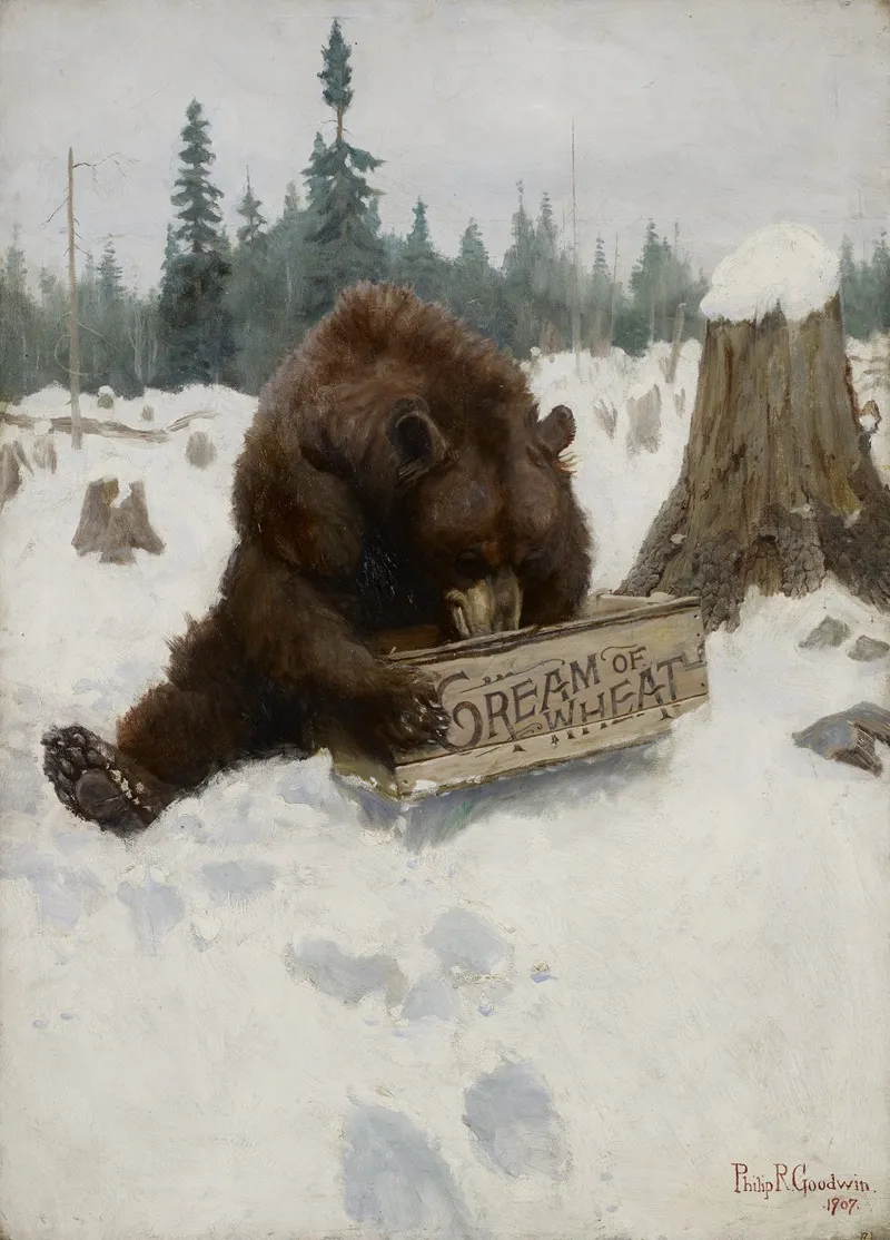 A Bear Chance Wall Art by Philip R. Goodwin - High-Resolution Digital Print