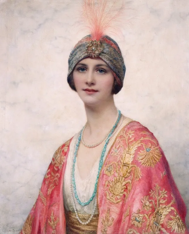 A Beauty In Eastern Costume Wall Art by William Clarke Wontner - High-Resolution Digital Print