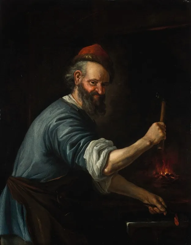 A Blacksmith 2 Wall Art by Jacob Toorenvliet - High-Resolution Digital Print