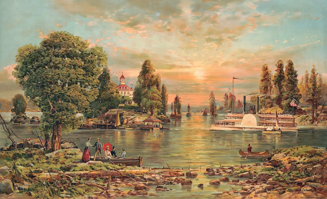 A Boat Landing Thousand Islands