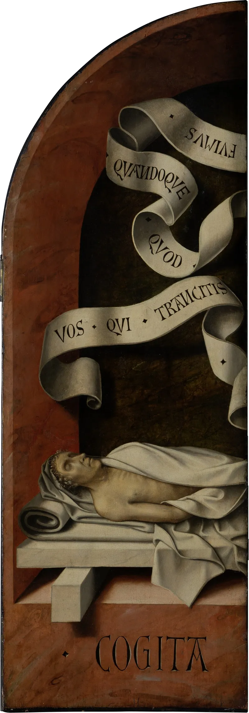 A Body In A Grave Niche 2 Wall Art by Master of Frankfurt - High-Resolution Digital Print