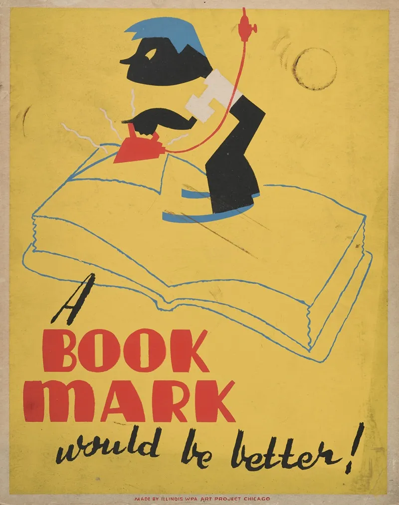 A Book Mark Would Be Better Wall Art by Arlington Gregg - High-Resolution Digital Print