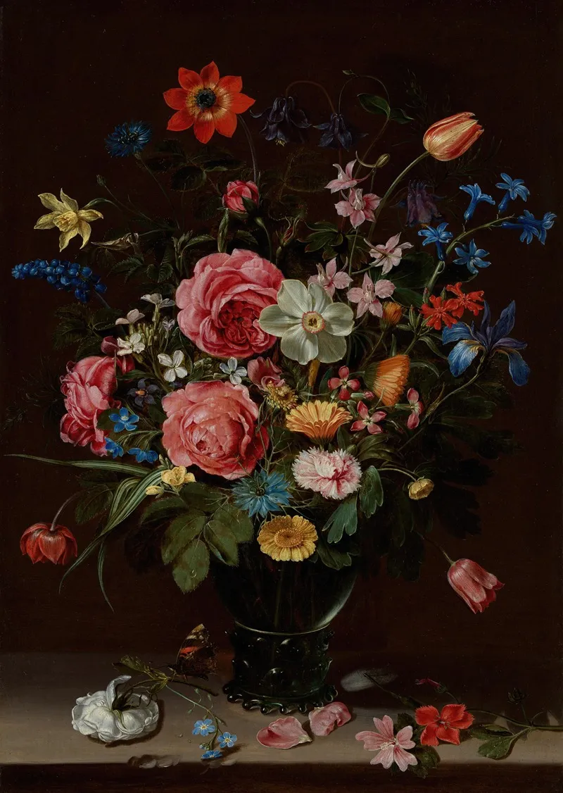 A Bouquet Of Flowers Wall Art by Clara Peeters - High-Resolution Digital Print