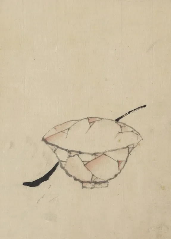 A Bowl With A Spoon Wall Art by Katsushika Hokusai - High-Resolution Digital Print