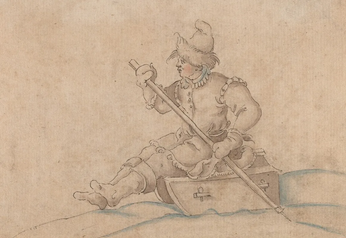 A Boy On A Sled