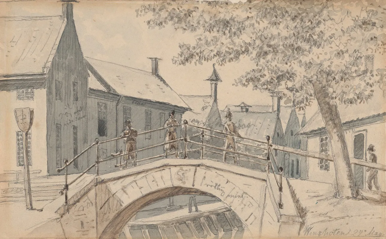 A Bridge Over A Canal In Winschoten