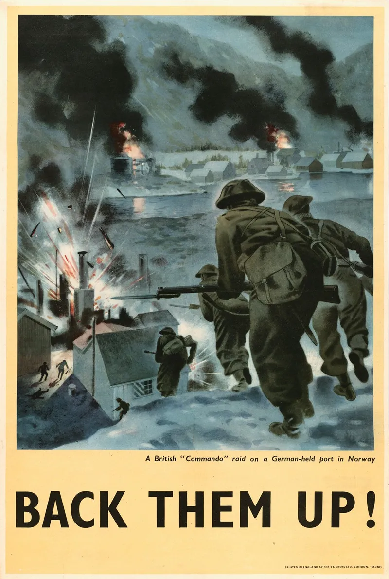 A British Commando Raid On A German Held Port In Norway Back Them Up