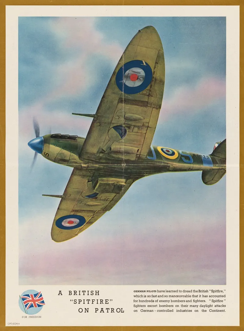 A British Spitfire On Patrol