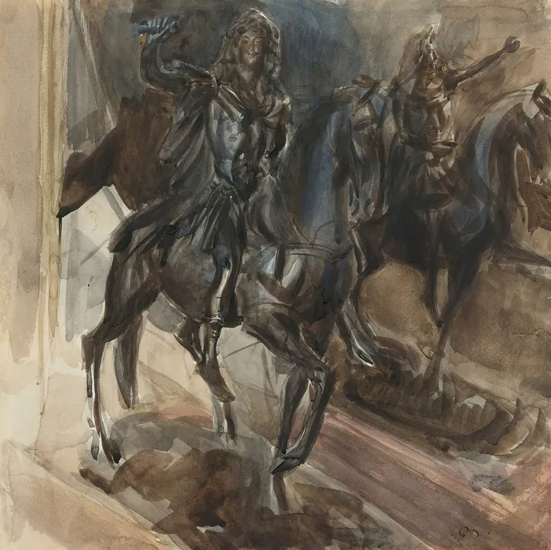 A Bronze Statue Of Louis Xiv Wall Art by Giovanni Boldini - High-Resolution Digital Print