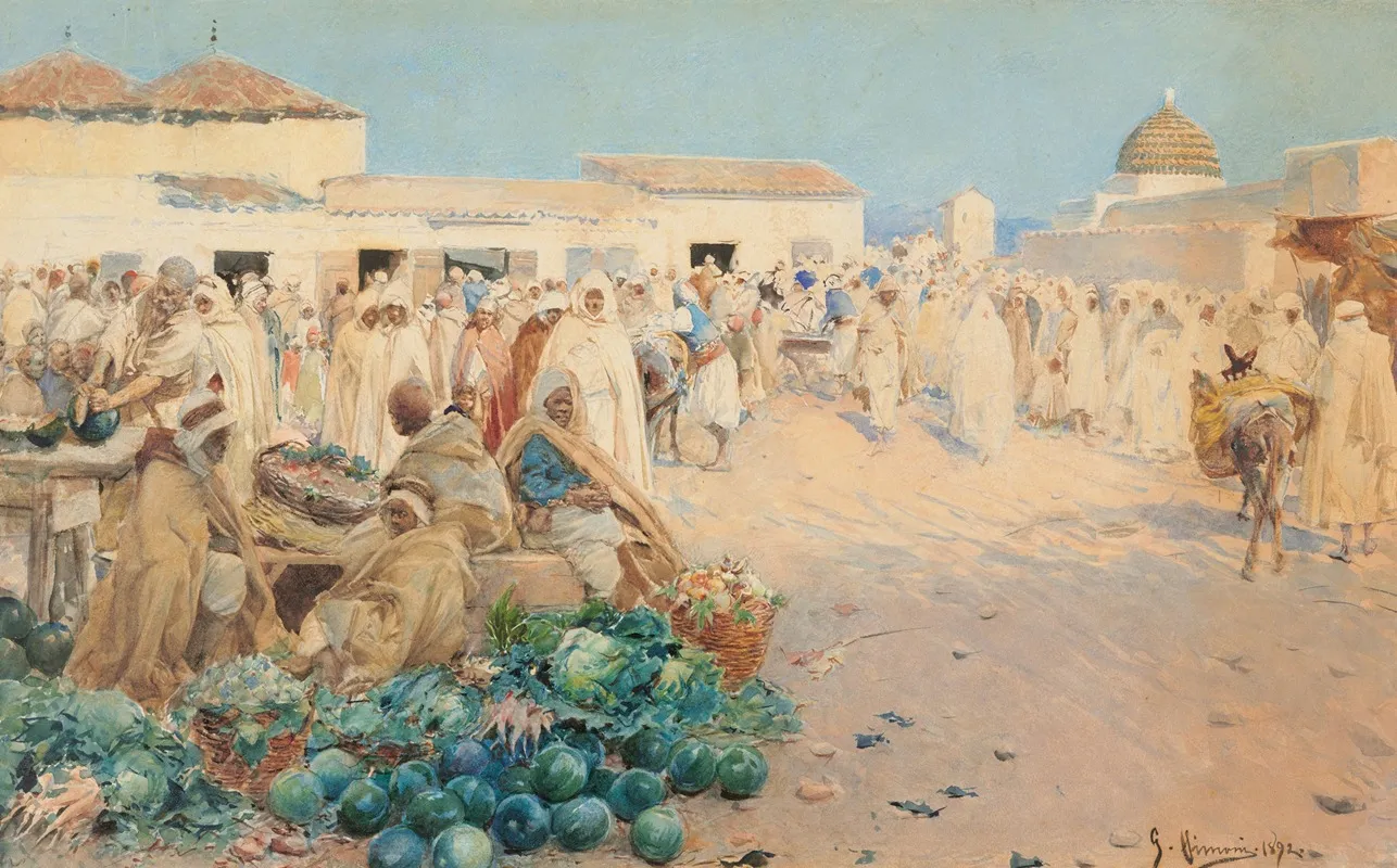 A Busy Market North Africa