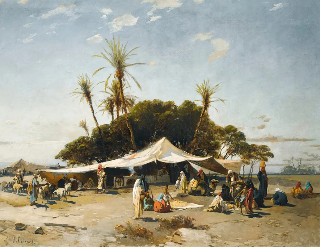 A Camp In The Desert