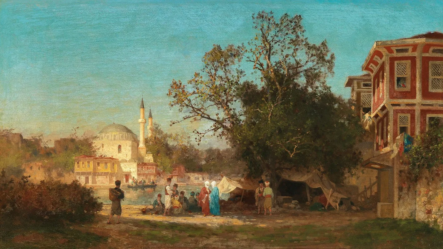 A Capriccio Of Constantinople Wall Art by Germain Fabius Brest - High-Resolution Digital Print