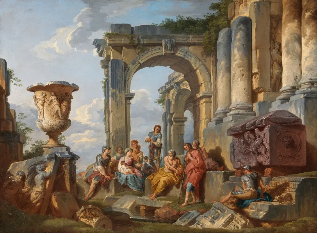 A Capriccio With Saint Peter Preaching To The Romans