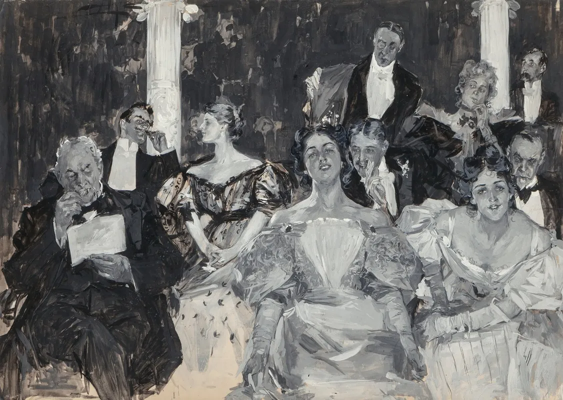 A Captive Audience 2 Wall Art by Albert Beck Wenzell - High-Resolution Digital Print