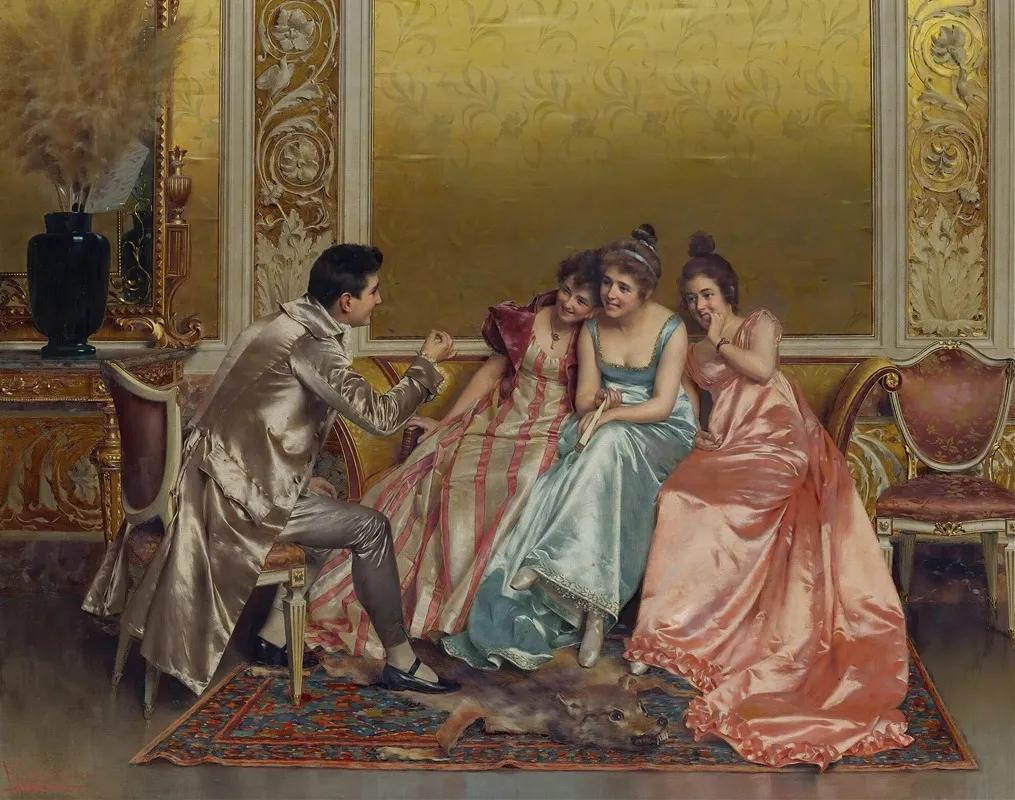 A Captive Audience Wall Art by Vittorio Reggianini - High-Resolution Digital Print
