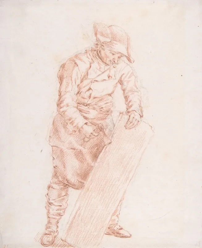 A Carpenter At Work Wall Art by Jan Josef Horemans The Elder - High-Resolution Digital Print