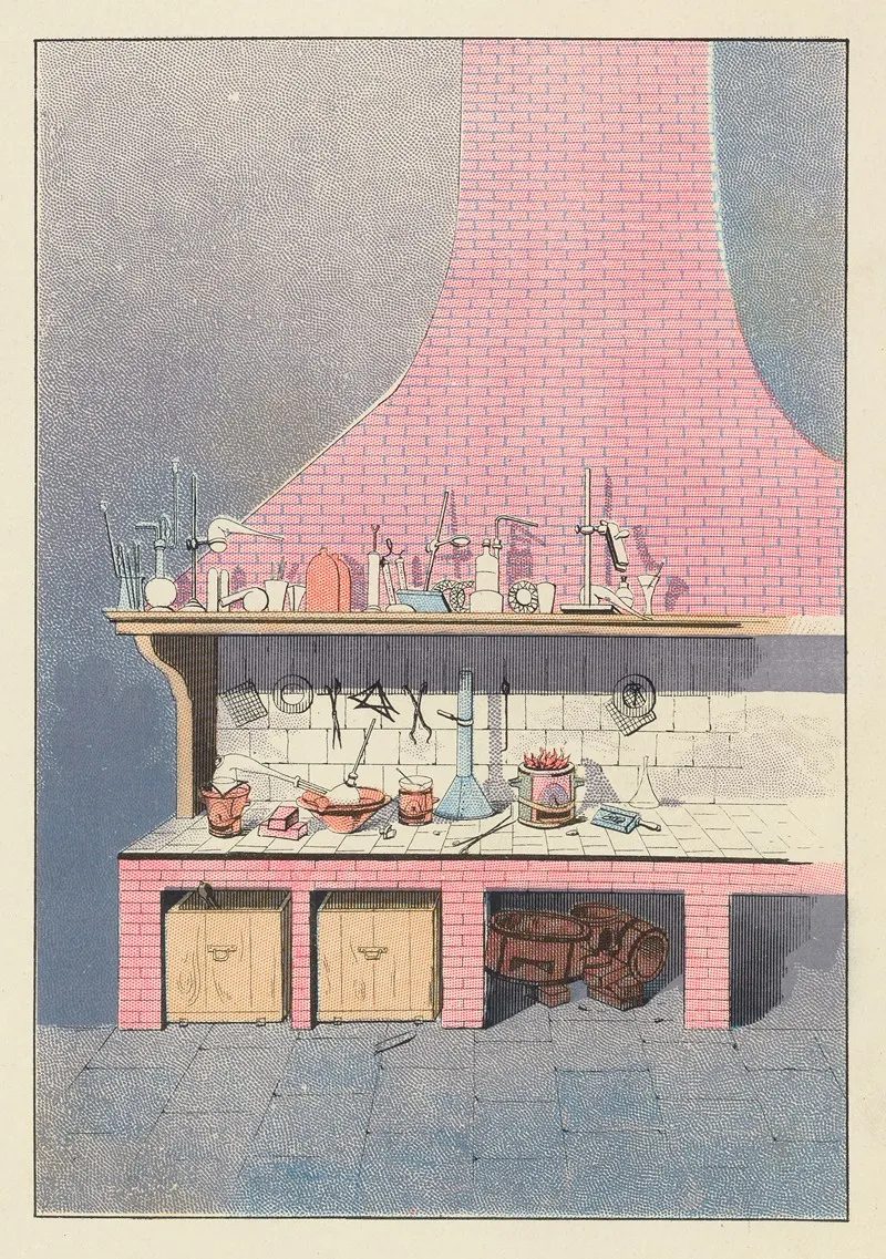 A Chemists Work Bench Wall Art by John Howard Appleton - High-Resolution Digital Print