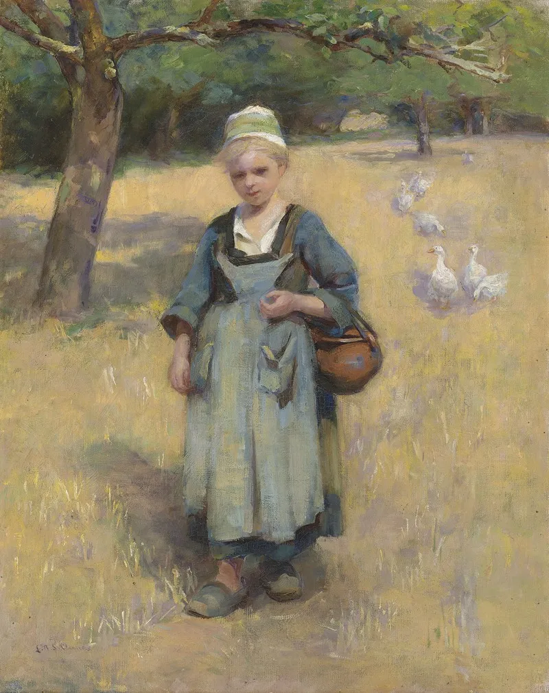 A Child Of Brittany Wall Art by Laura Barbara Sutherland Clunas - High-Resolution Digital Print