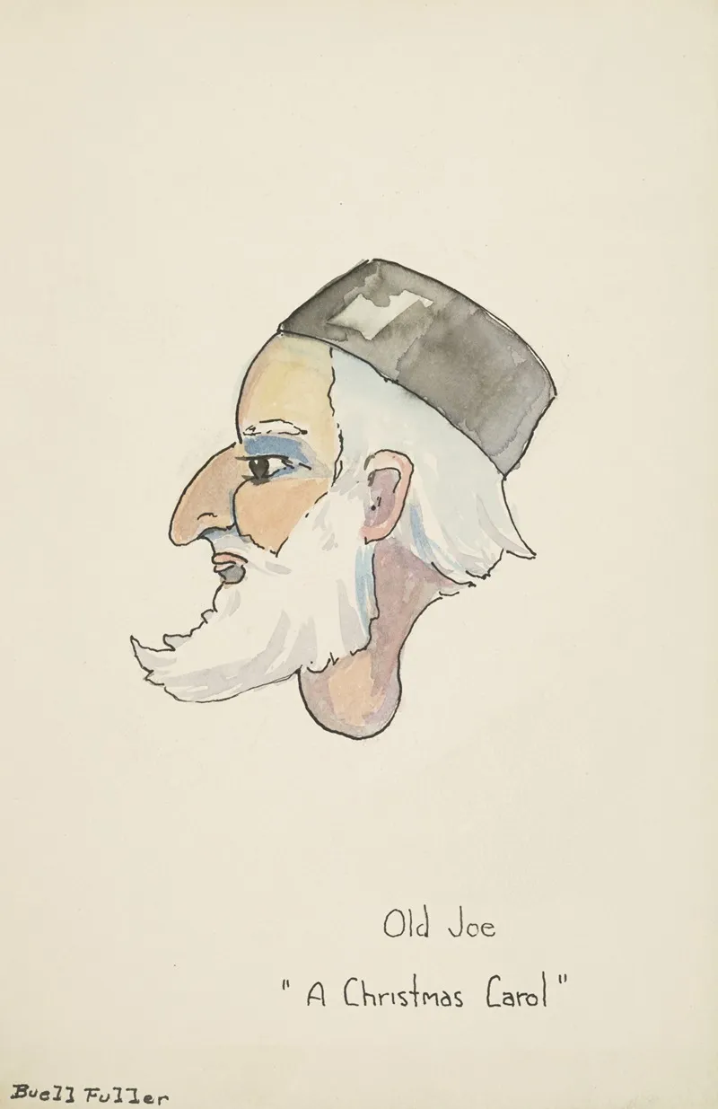 A Christmas Carol Old Joe Wall Art by Buell Fuller - High-Resolution Digital Print