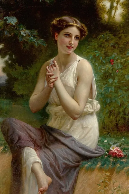 A Classical Beauty 2 Wall Art by Charles La Fontaine - High-Resolution Digital Print