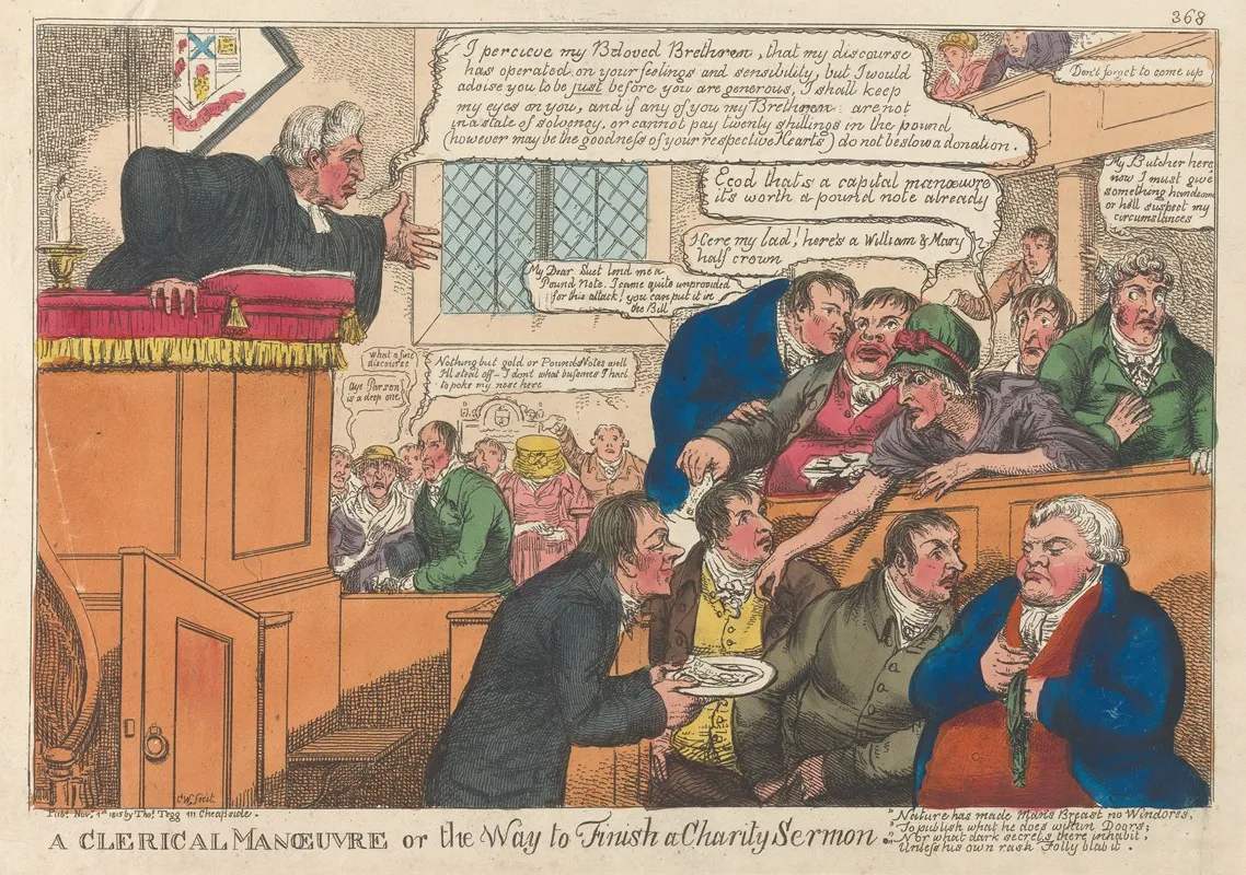 A Clerical Manoeuvre Or The Way To Finish A Charity Sermon