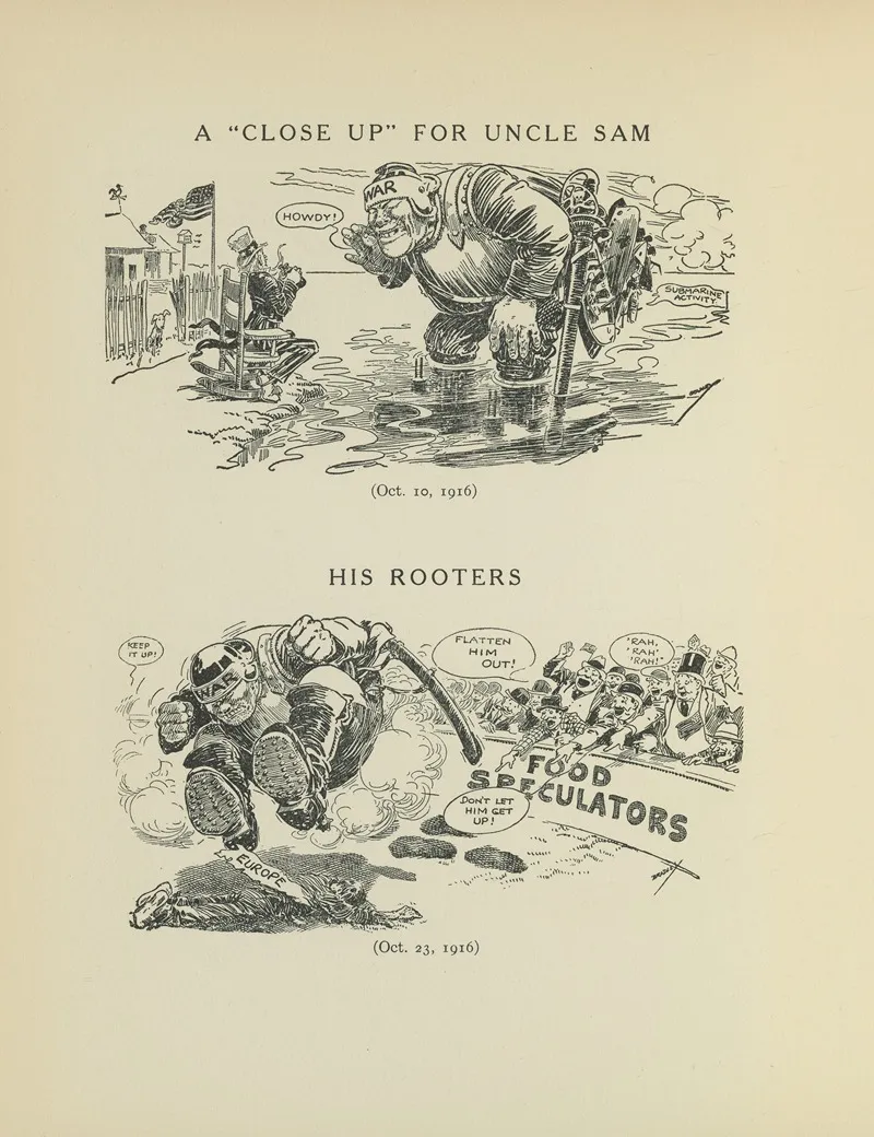 A Close Up For Uncle Sam His Rooters