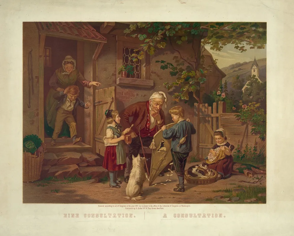 A Consultation 3 Wall Art by S. Zickel - High-Resolution Digital Print
